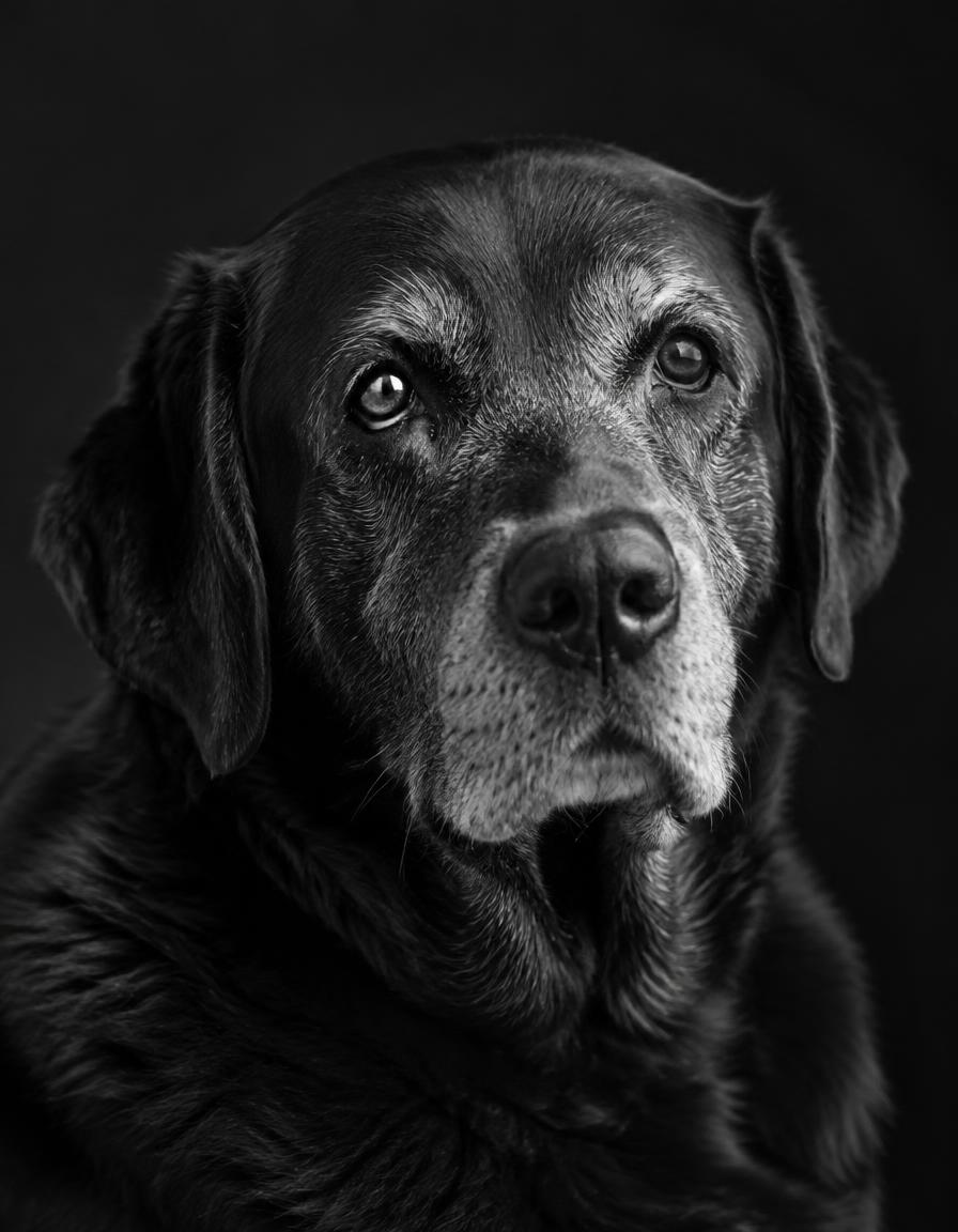 Senior labrador portrait